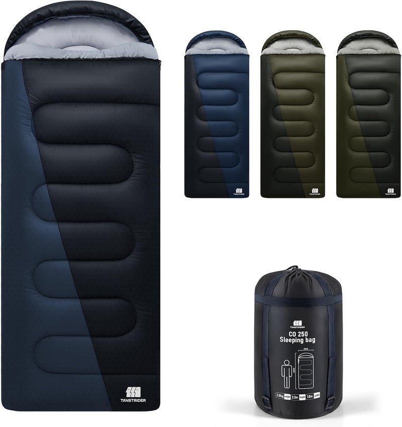 TANSTRIDER 0 Degree XXL Winter Sleeping Bags for Adults Cold Weather,Camping Sleeping Bag for Kids with Compression Sack,4 Season Camping Essentials Gear for Hiking,Traveling,Outdoor,Backpacking - Image 1